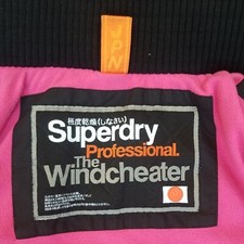 Superdry Winter Coat Superdry Japan Windcheater jacket parka black pink Medium