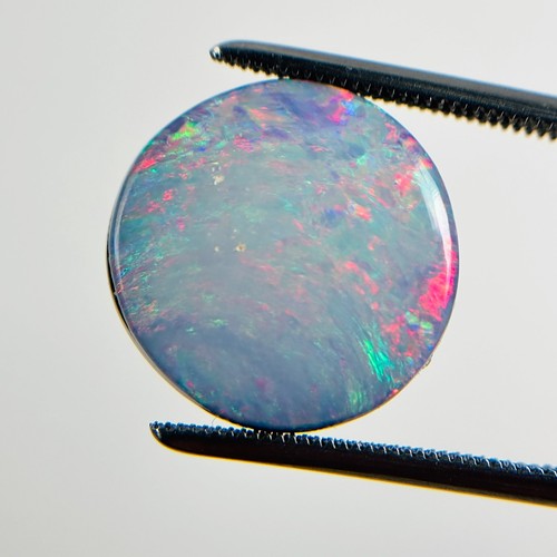 Doublet opal red multi 16x16x5 - opal,