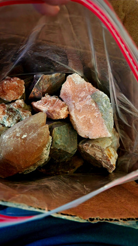 Mixed flint chert - flint, &