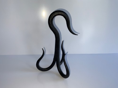 Vintage hand forged black iron - black,
