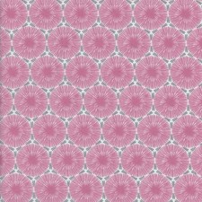 Textiles français THE DANDELION CLOCKS fabric cornflower rose/grey - per 50 cm