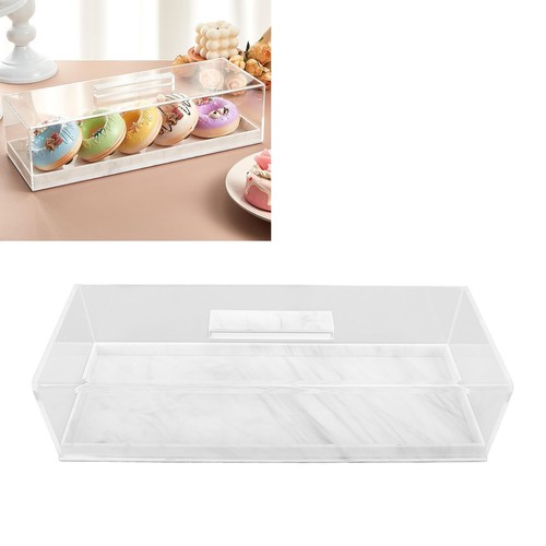 Rectangular cake tray marble - tray,