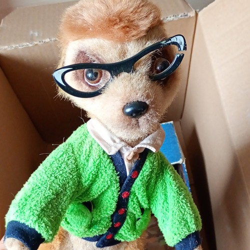 Meerkat plush soft toy with - plush,