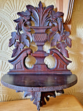 Victorian Fold Up - Fold Out Wall Shelf, 41 x 26 x 15cm