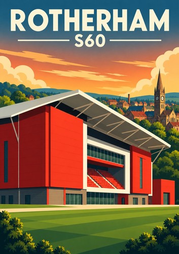 Rotherham s60 art deco - rotherham, poster