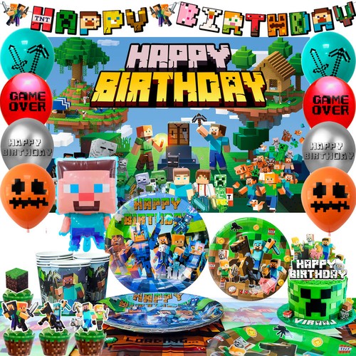 Minecraft birthday party - minecraft,