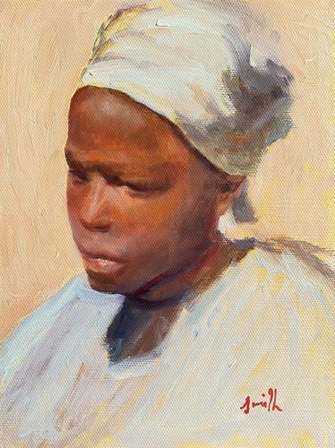 Original oil painting - , portrait