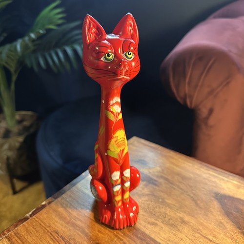 Vintage 1970s red - red, ceramic