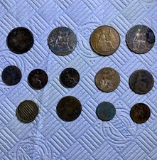 Batch Of Old English Coins 