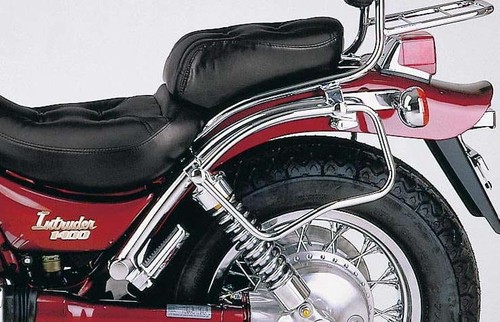 Saddlebag holder for leather