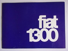 FIAT 1300 SALOON orig 1966 Sales Brochure -  German Deutsche text