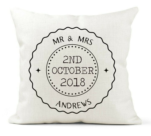 Personalised cream cushion - personalised,