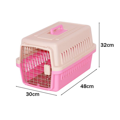 Large plastic pet travel - large,