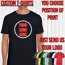 PERSONALISED T-SHIRT MENS T SHIRT CUSTOM PRINT LOGO DESIGN PRINTED WORK TOPS