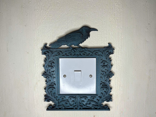 Gothic raven light switch - raven,