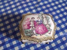 Trinket Porcelain Music Box -