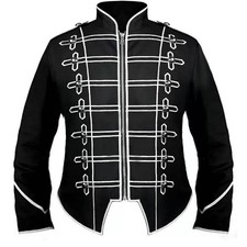 NEW My Chemical Romance Military Jacket black & white  Parade Cosplay Costume