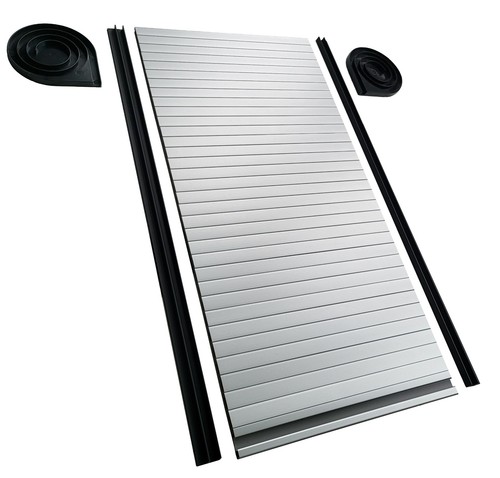 Silver tambour door - tambour, motorhome