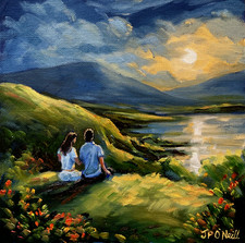 Impressionist dusk light