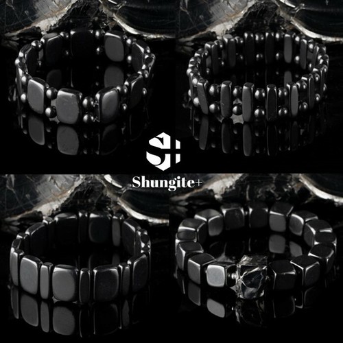 Shungite bracelet stretchy emf - shungite,