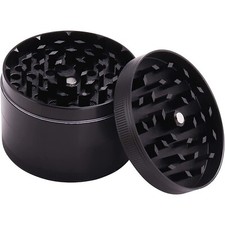 Black Space Case Herb Grinder 63mm UK SELLER 4-piece Large Spacecase