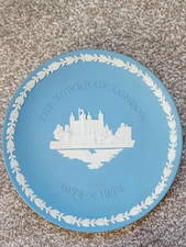 Wedgwood blue jasperware - blue, plate