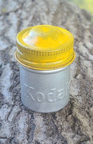 Vintage kodak yellow lid - vintage,