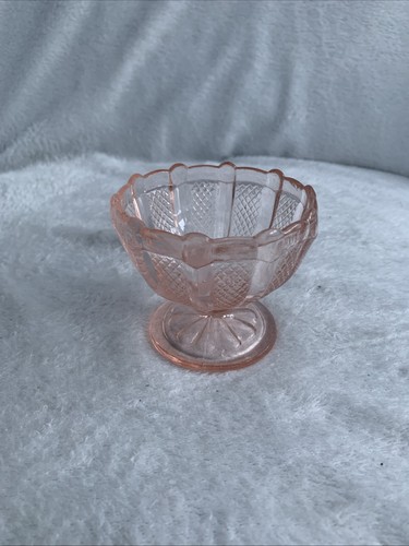 Vintage pink depression glass - vintage,