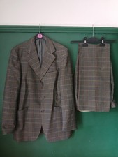Magee Tailored Large Tweed Suit Mens Pure New Wool W30 L31 Jacket Trousers 