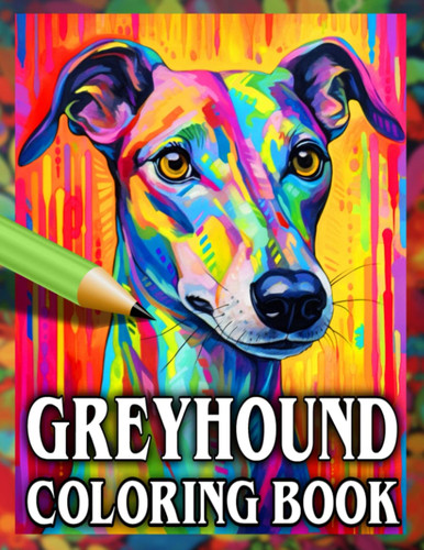 Greyhound coloring book relax - coloring,