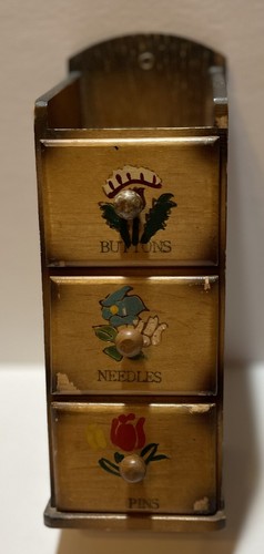 Vintage wooden sewing notion - wooden, 3