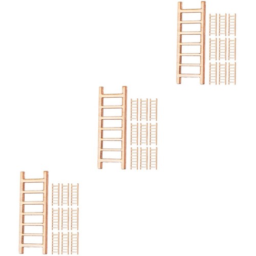 Wooden mini ladder decoration - wooden,