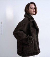 Topshop Shearling Oversized