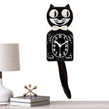 Retro Cat Clock 3D Silent