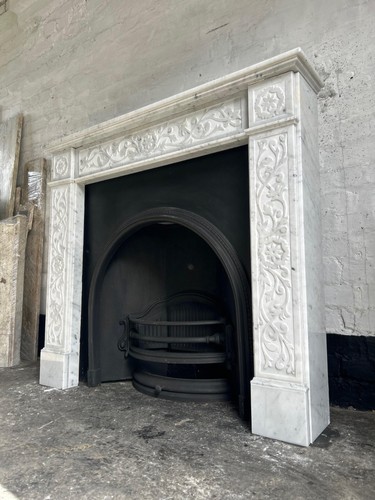 Marble fire surround for cast - surround,