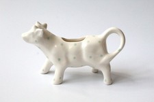 Cow Creamer / Milk Jug - White with Pale Green Spots