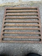 Vintage cast iron Reclaimed  Drain Grate Cast Iron 12 Inches Square heavy duty 