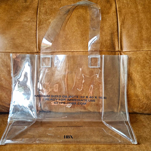 Hbx clear pvc plastic tote - hbx,
