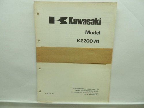 1977 kawasaki kz200 - kawasaki, kz200-a1