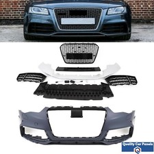 Front Bumper Body Kit W/ Grilles Audi A5 8T Facelift 11-16 RS5 Style Conversion