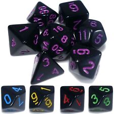 Poly Dice Set - Gloss Black