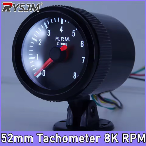 52mm rev counter 0 - 52mm, 0-8000