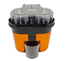 Delicious Deluxe Electric Double Juicer Device – Easy Orange Juice – Red/Black