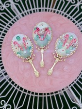 Holly Tides ~ Gilt Gold Seashell Hollywood Luxe Mirror 