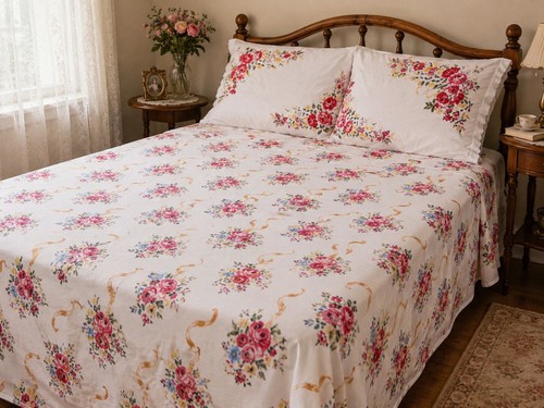 Vintage bedding floral - vintage,