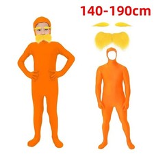 Kids Adults Dr Seuss The Lorax Costume Morph Bodysuit Moustache Book Week