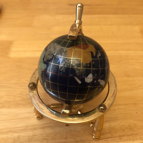 Miniature desk top globe