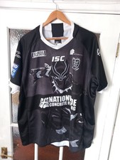 Isc Hull Rugby League Short Sleeve Shirt Size 4xl Marvel Black Panther