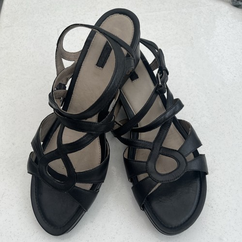 Ecco black strappy slingback - ecco,