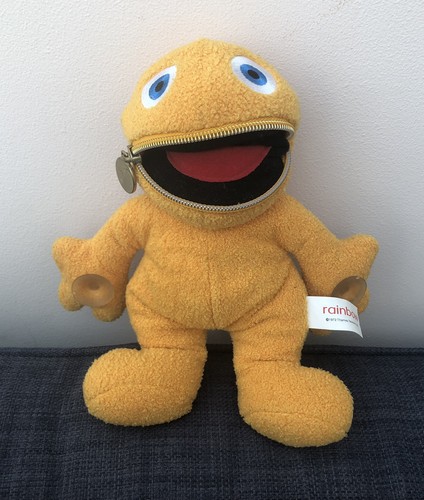 Rainbow zippy plush - zippy, soft